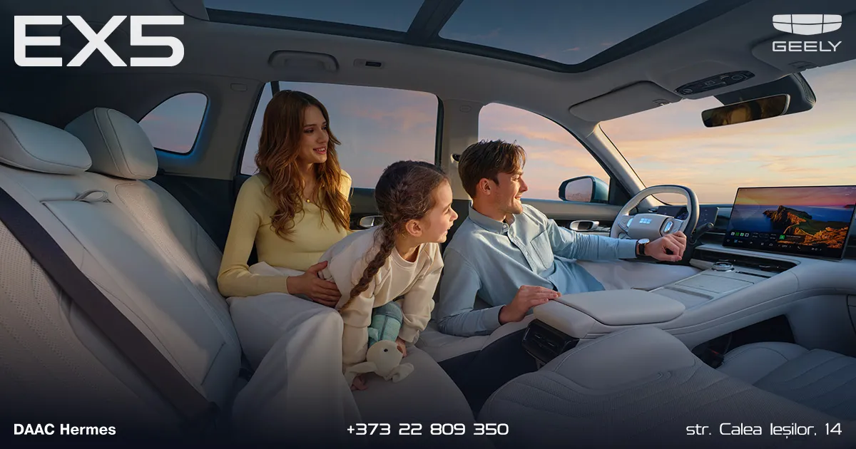 Geely, marca auto nr. 1 în Moldova la finalul lunii mai