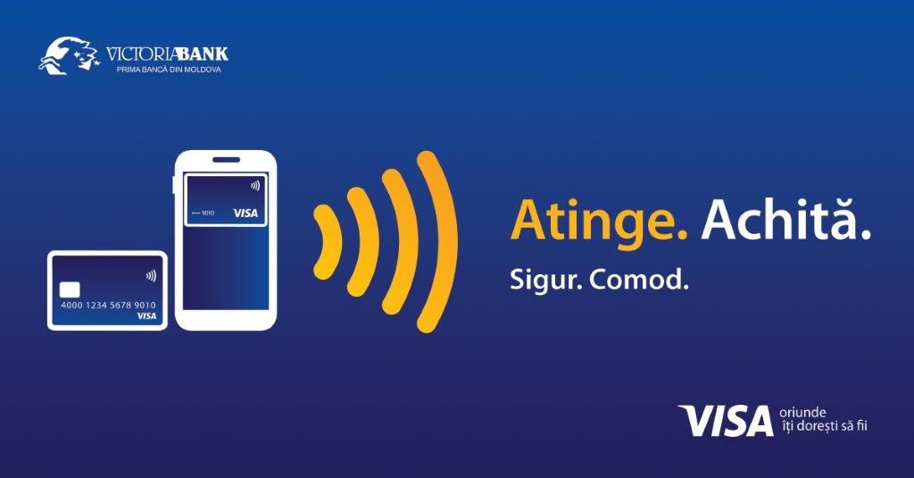 Victoriabank lansează serviciul de plăți contactless cu smartphone-ul ®