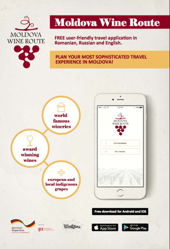O nouă aplicaţie mobilă a fost lansată pe piaţa turistică: Moldova Wine Route
