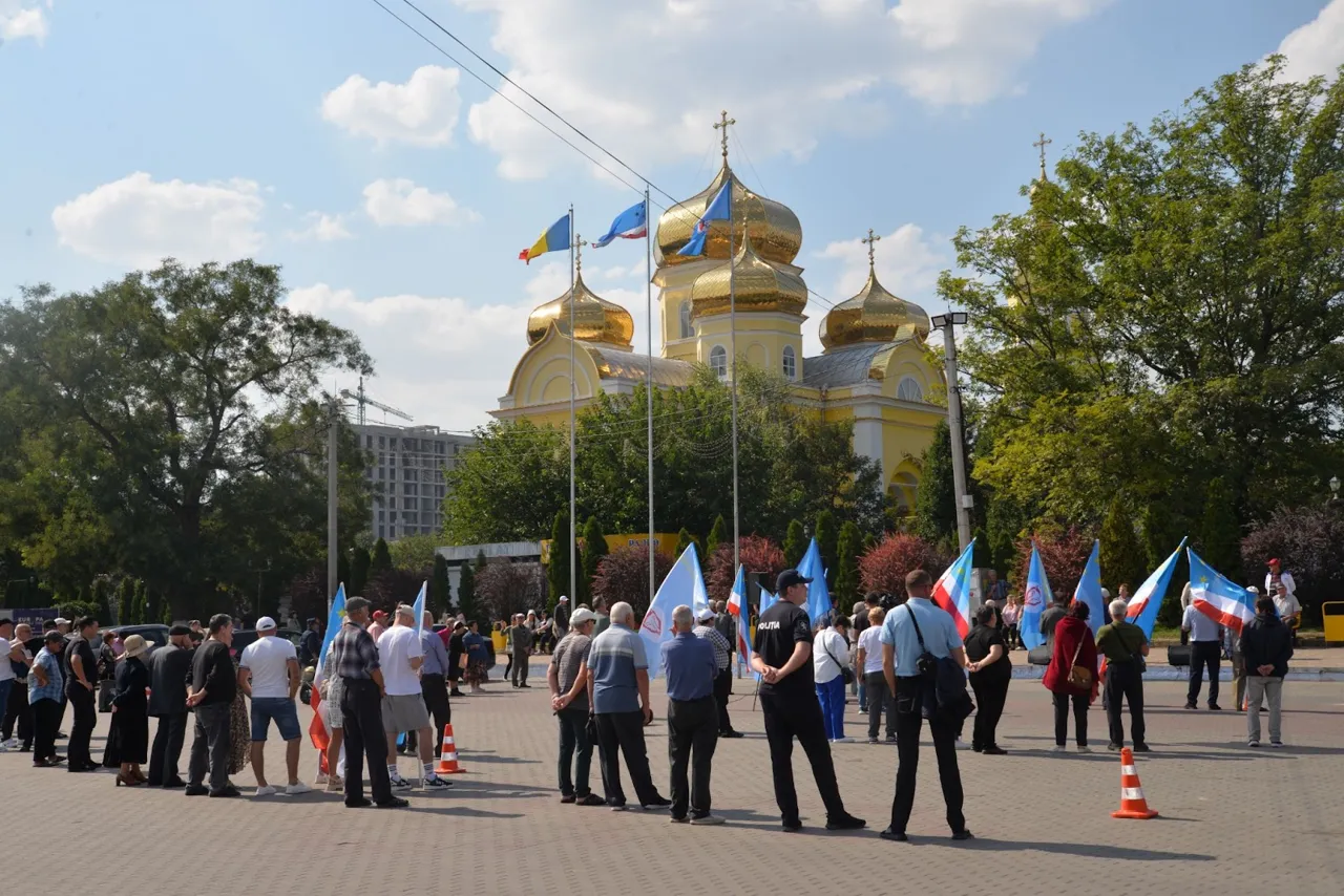 Susținătorii lui Șor au protestat la Comrat împotriva integrării în UE