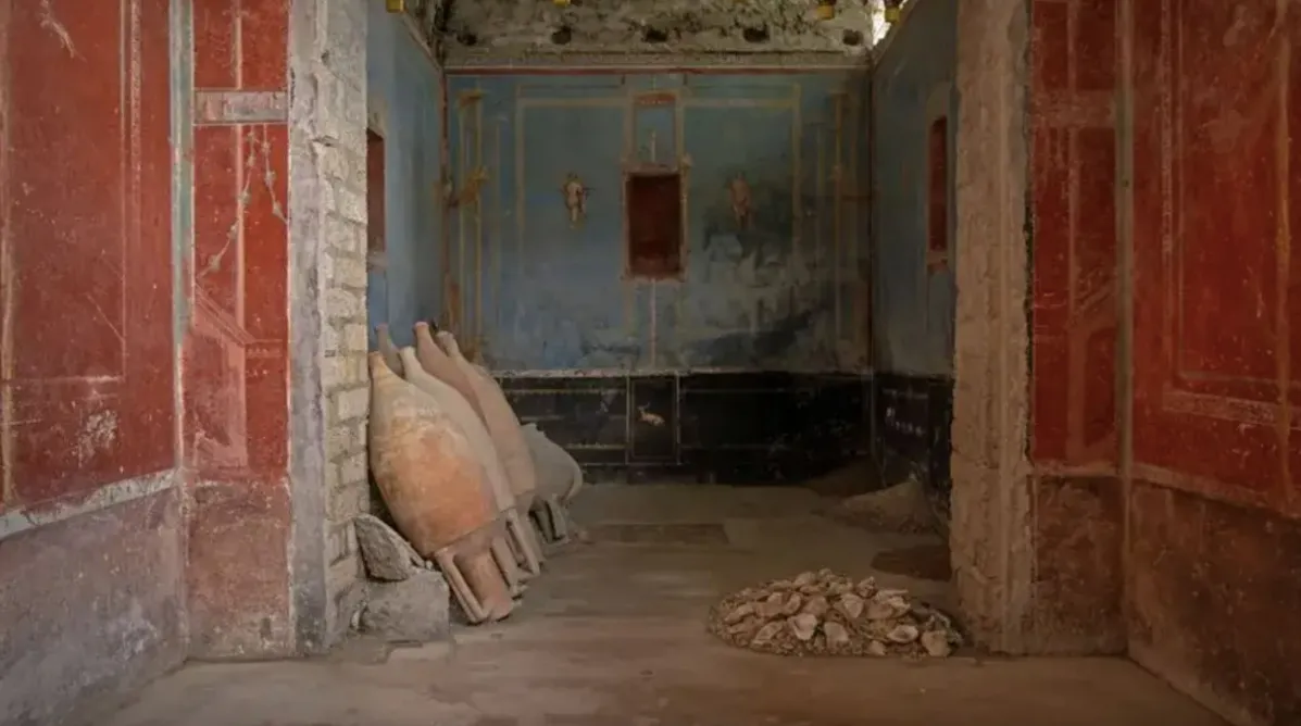Arheologii au descoperit una dintre cele mai mari stațiuni balneare private din Pompei