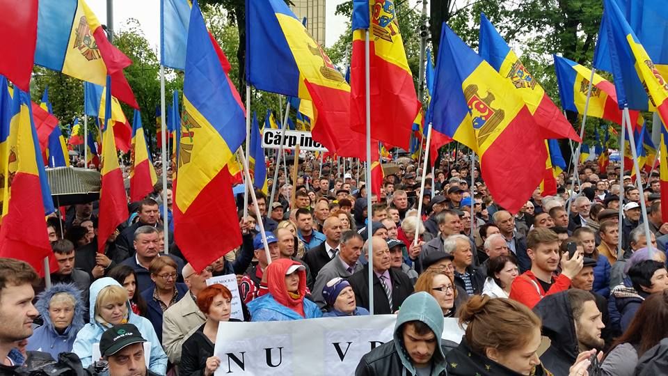 В центре Кишинева прошел гражданский протест