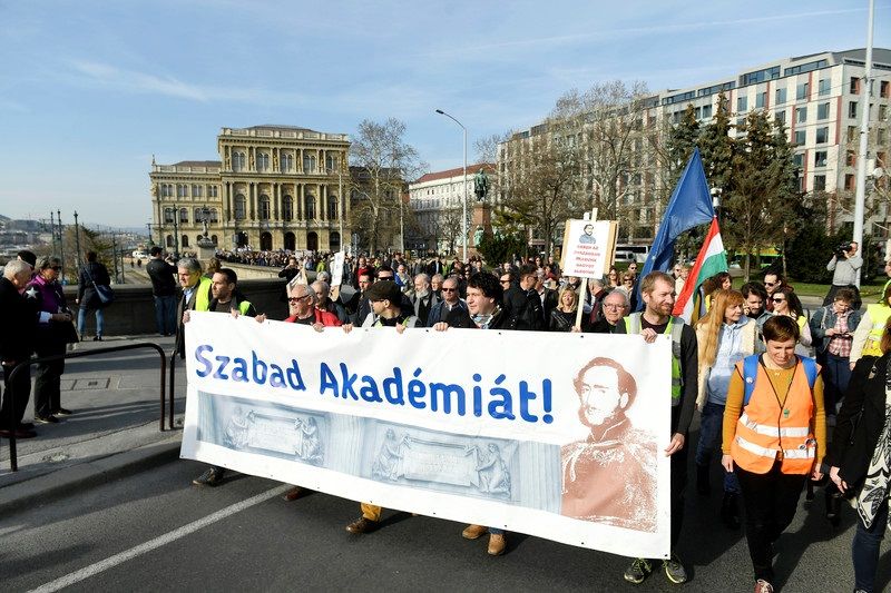 В Венгрии протестовали из-за академических реформ