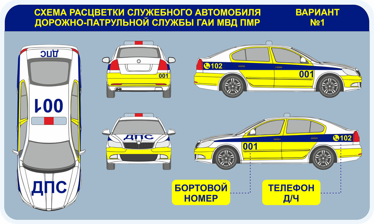Приднестровцы могут выбрать цвет автомобилей ДПС