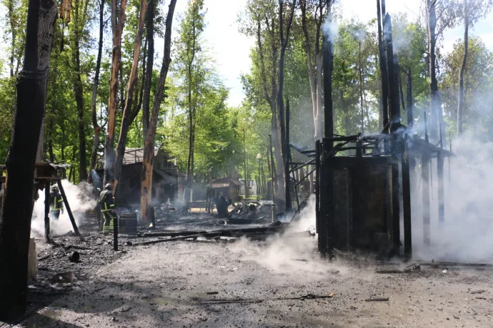 Обстрелян центр Харькова: попали в парк отдыха и детские аттракционы