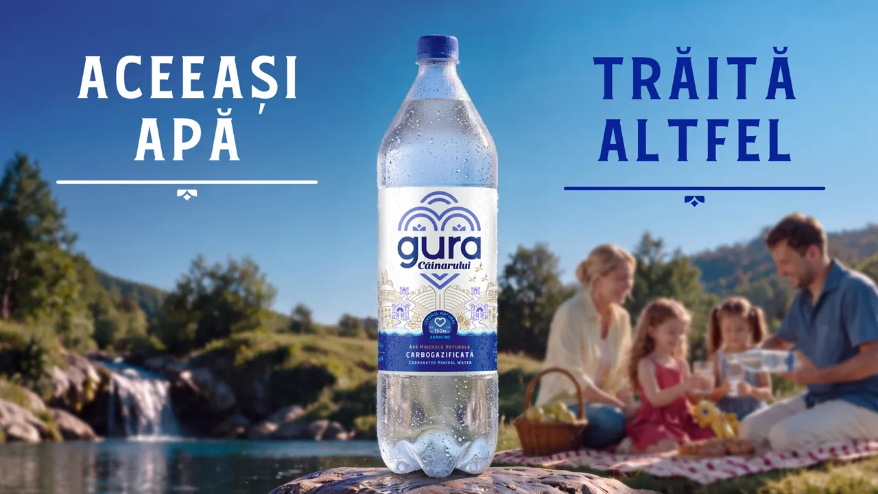 Gura Căinarului представляет новый образ бренда: та же вода, новые ощущения