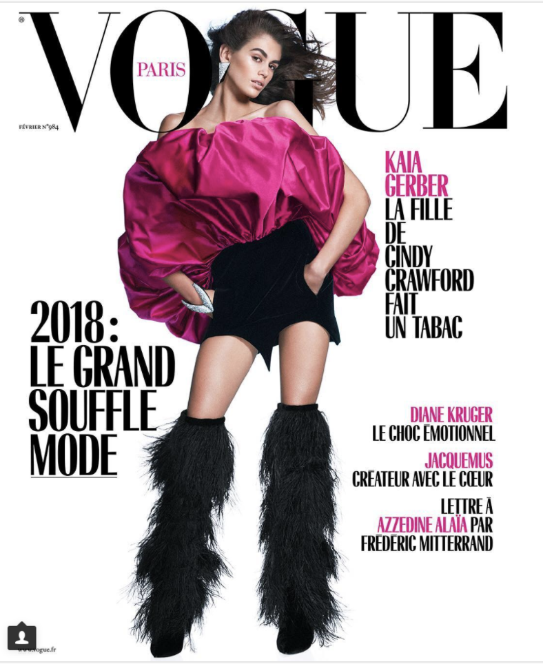 Дочь Синди Кроуфорд украсила обложку Vogue