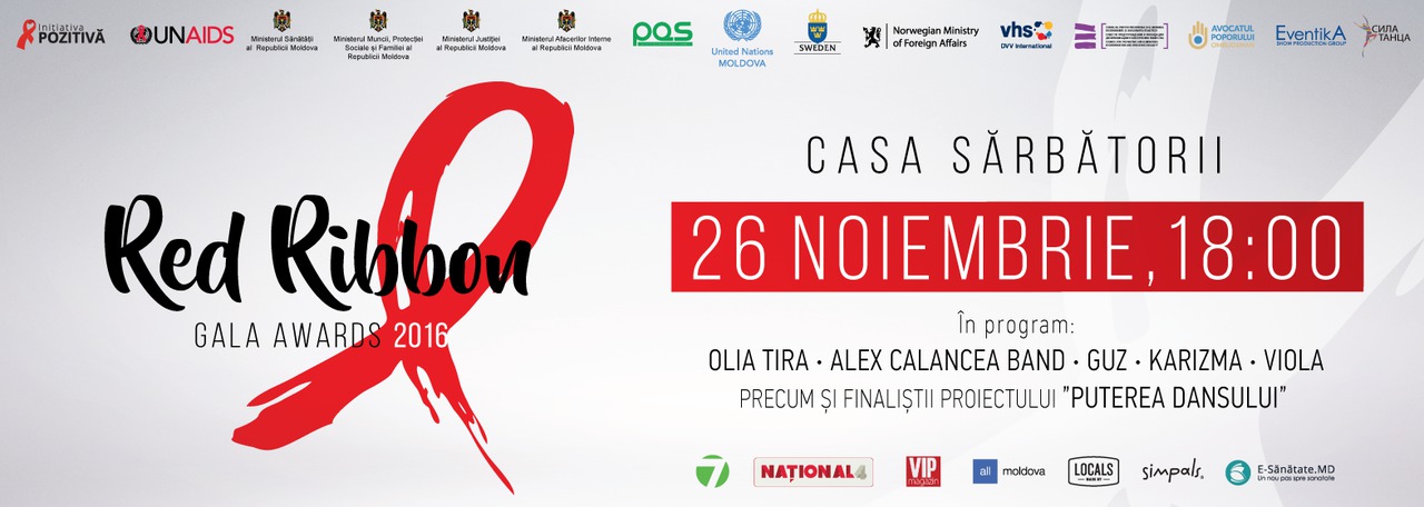 В Кишиневе пройдет благотворительный вечер Red Ribbon Gala Awards 2016 ®