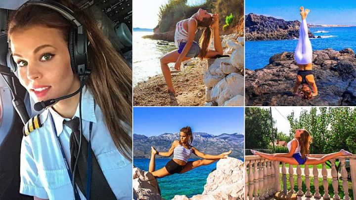 Cel mai frumos pilot din lume: În timpul liber face yoga