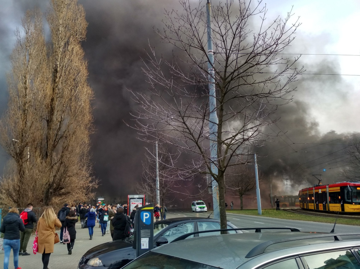 Протестующие в Варшаве польские фермеры рассыпали на дороге яблоки