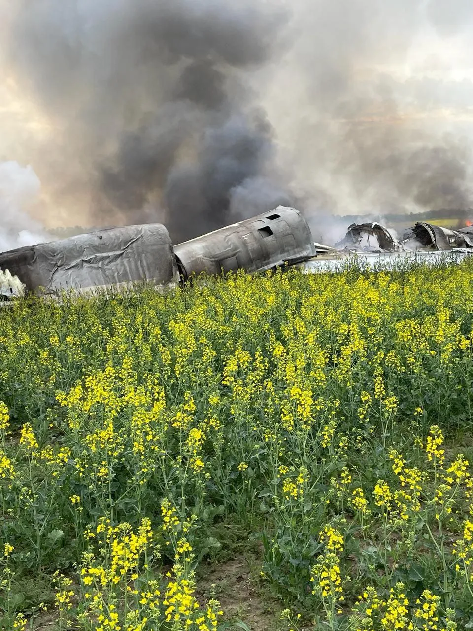 Самолет ТУ-22М3 потерпел крушение в Ставропольском крае