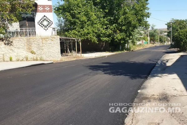 В Бешалме завершена укладка асфальта по центральной улице