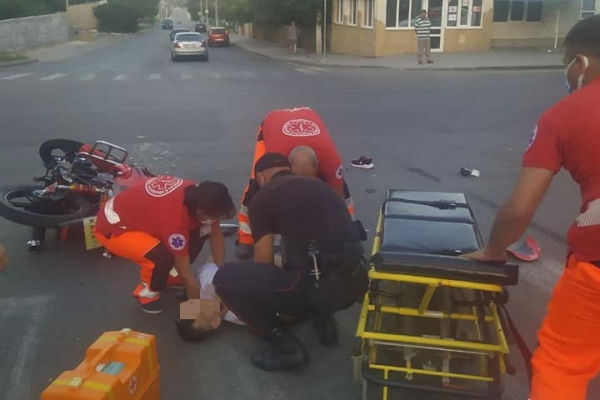 В Комрате произошло ДТП с участием автомобиля и мотоцикла: пострадавший в реанимации
