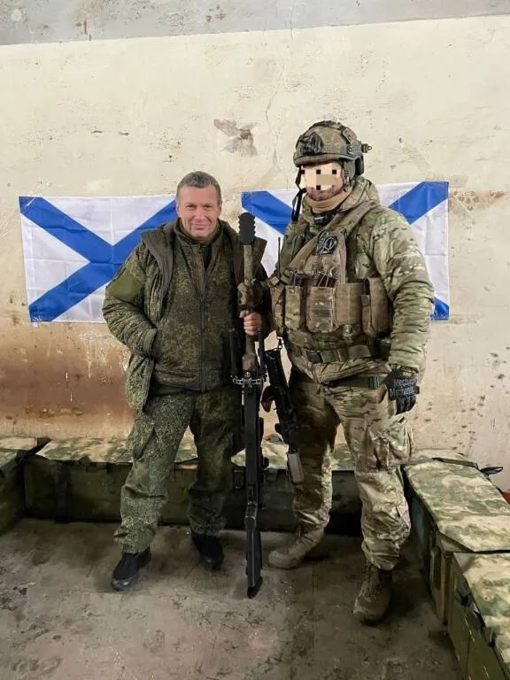Владимир Соловьев заявил, что попал под обстрел под Угледаром