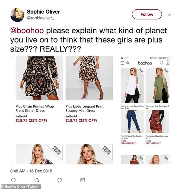 Магазин оскандалился из-за худой модели plus-size