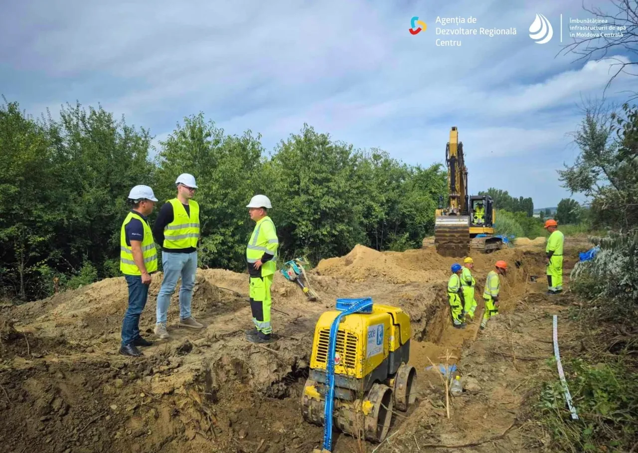 Более 46 км водопровода построили на магистрали Кишинев — Страшены — Калараш
