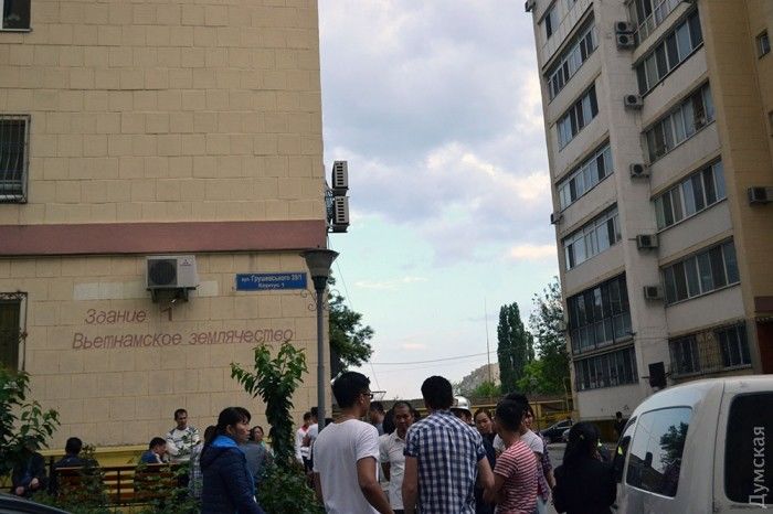 В Одессе произошел налет на вьетнамский квартал