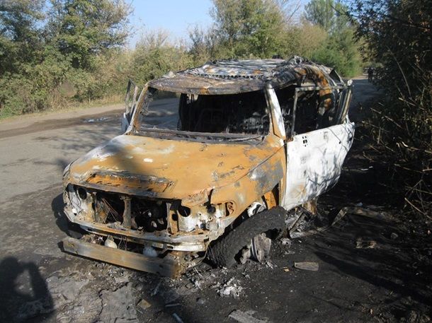 На Харьковщине джип уничтожили из гранатомета