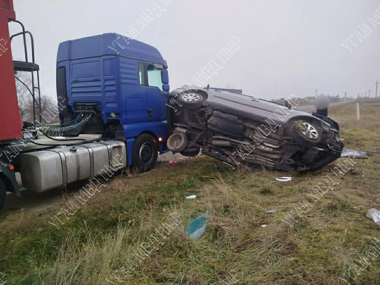 Accident rutier pe șoseaua Grigoriopol: Două persoane au ajuns la spital