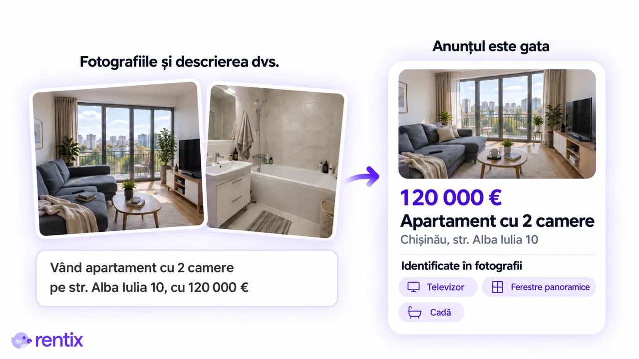 Unde puteți cumpăra un apartament în Chișinău: un nou mod de a căuta pe Rentix