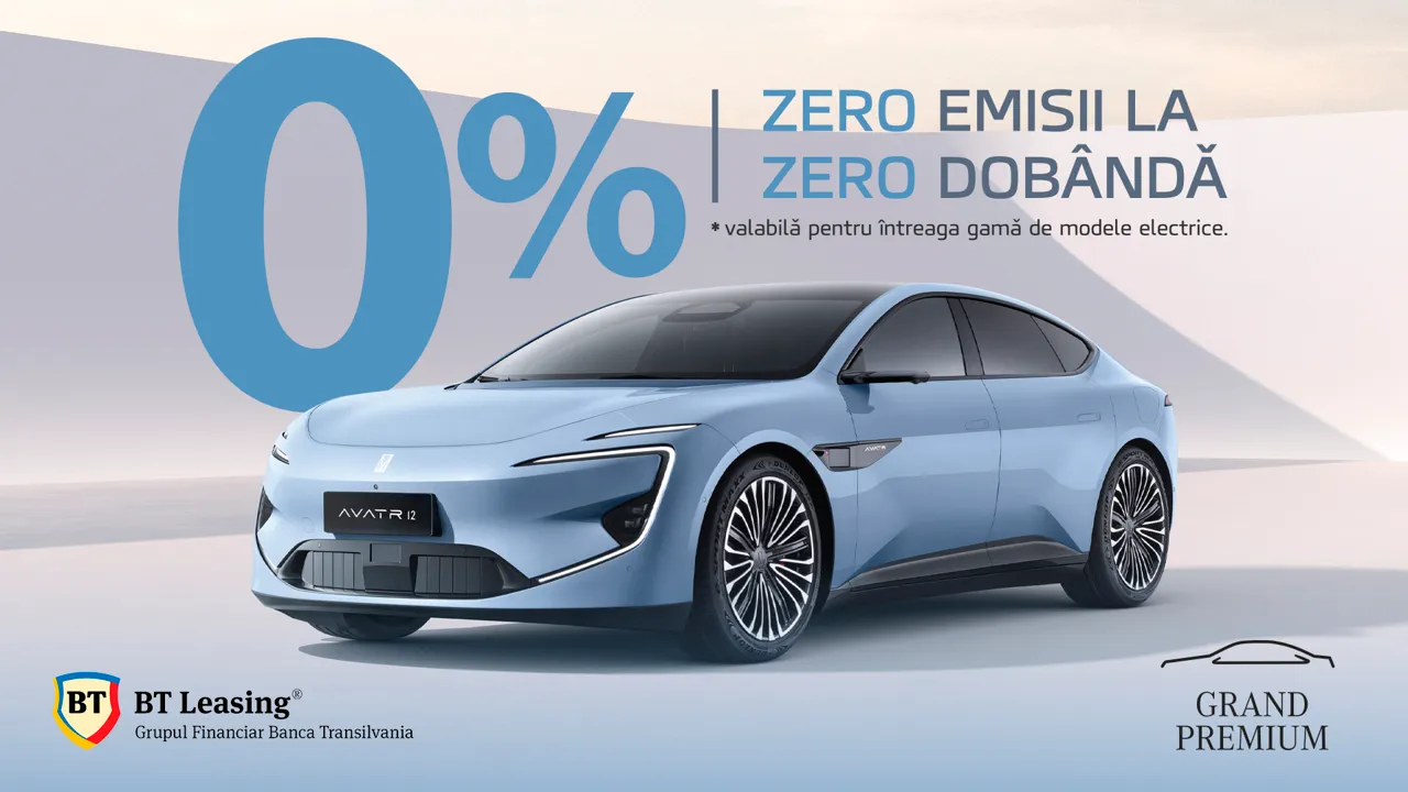 Grand Premium lansează un program de leasing pentru automobile electrice cu rată anuală de 0%