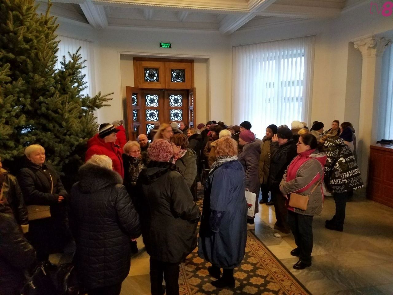 В мэрии Кишинева проходит акция протеста работников сигаретных киосков