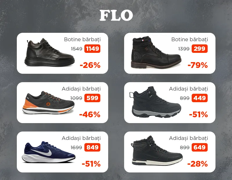 Flo: Reduceri de iarnă până la 70% la articole selectate