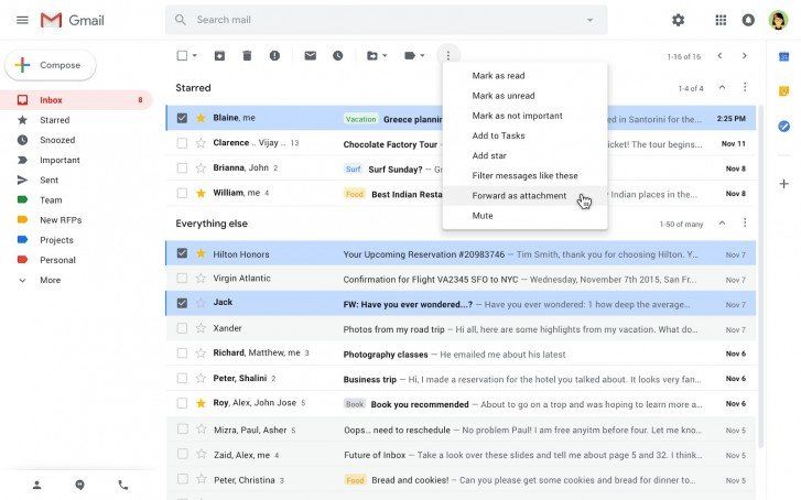 Google сделала электронную почту заметно удобнее