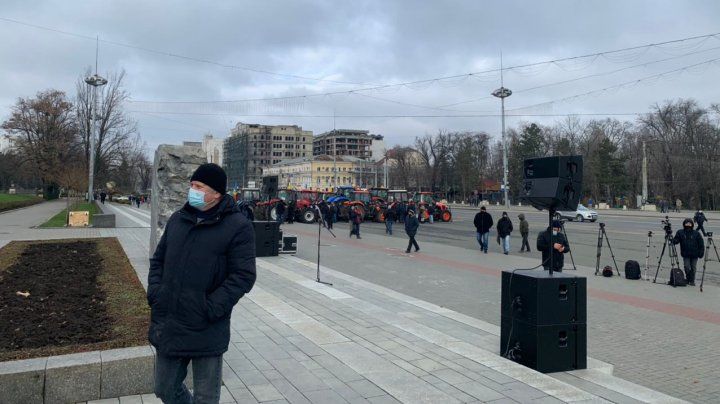 В центре Кишинёва протестуют фермеры