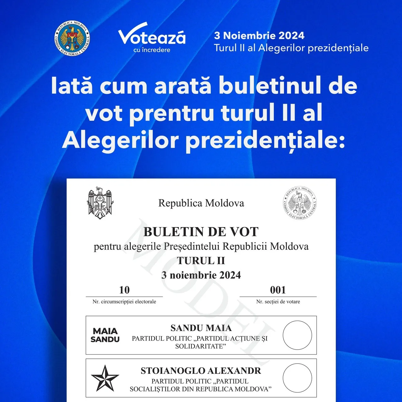 CEC: Buletinele de vot pentru al doilea tur al alegerilor sunt pregătite pentru distribuire
