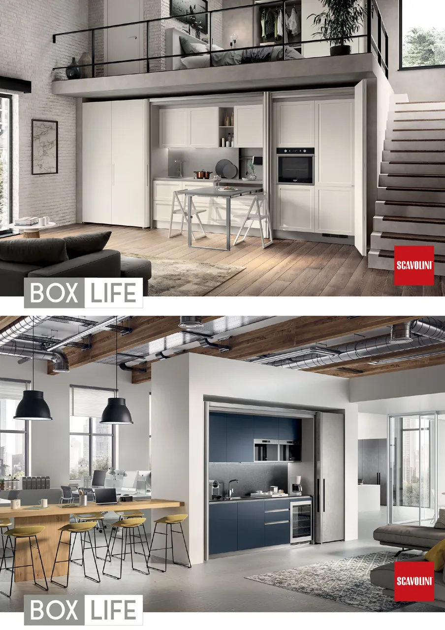 Scavolini: Итальянские изысканные кухни Favilla и Boxi