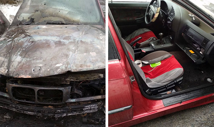В Рыбнице из-за неисправности загорелся автомобиль, никто не пострадал