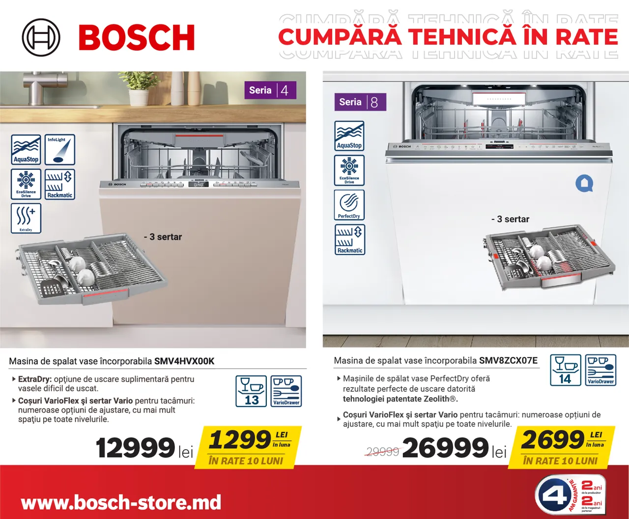 Bosch Store: Покупай технику Bosch в рассрочку от 599 леев в месяц