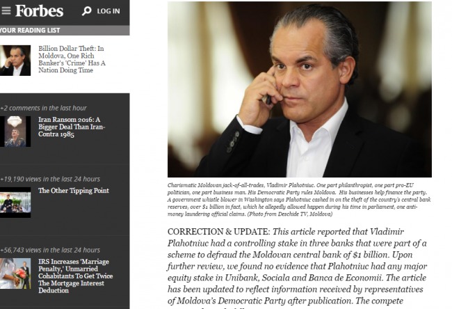 Gofman a indus în eroare Forbes
