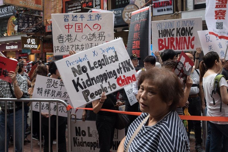 В Гонконге прошла масштабная акция протеста