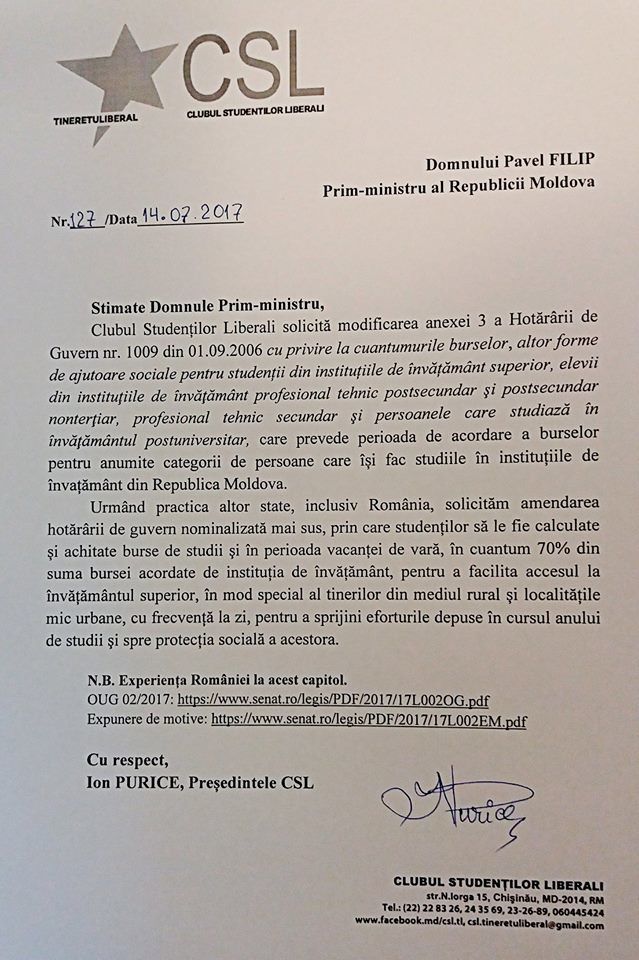 Liberalii solicită Guvernului ca studenții să-și primească bursa și pe timp de vară