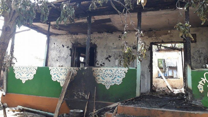 В Хынчештском районе сгорел жилой дом