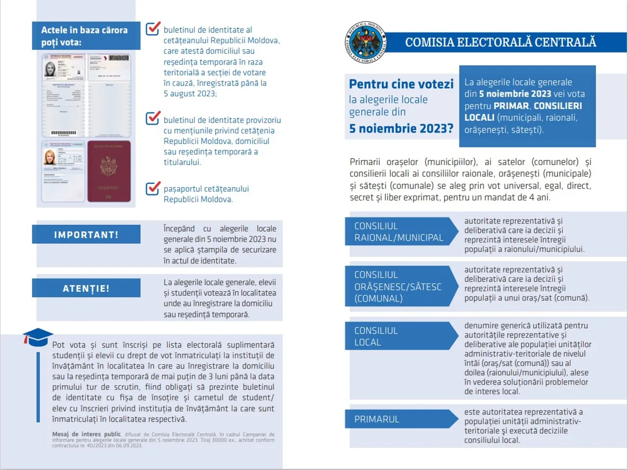 ЦИК разработала два информационных материала для граждан