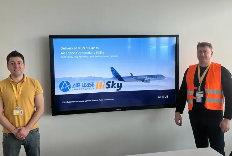 Второй самолет Airbus A321neo LR присоединился к флоту компании HiSky