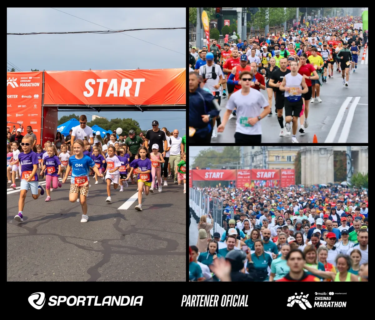 Sportlandia на Chișinău Marathon 2026: экипировка, драйв и бег под дождём