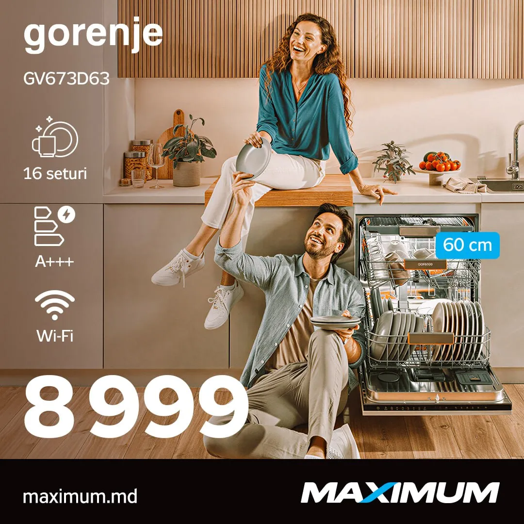 Maximum: Посудомоечные машины Gorenje делают вашу жизнь проще
