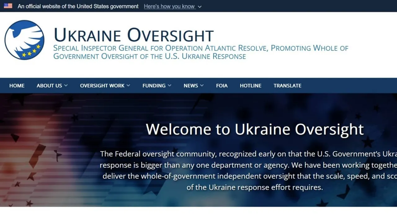 Пентагон запустил сайт, на котором можно отследить помощь Украине