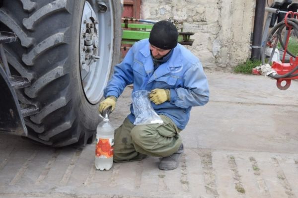 В Копчаке дезинфицируют улицы