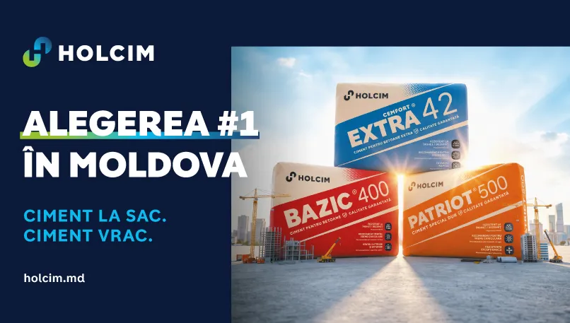 Holcim – calitate în fiecare construcție, inovație pentru viitor și alegerea #1 în Moldova