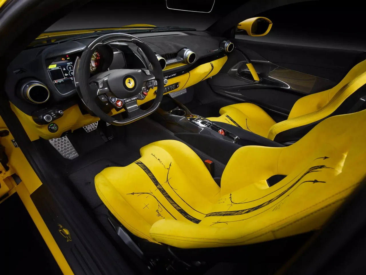 Ferrari представил уникальный "нарисованный" суперкар
