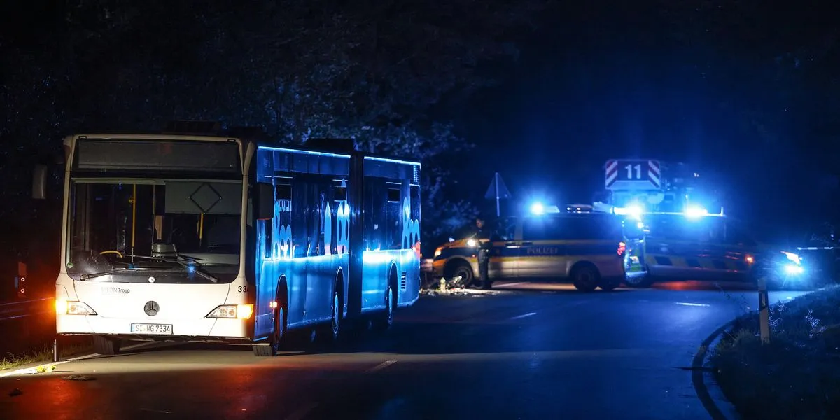 В Германии женщина напала с ножом на пассажиров автобуса