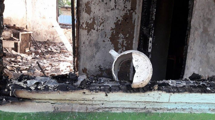 В Хынчештском районе сгорел жилой дом