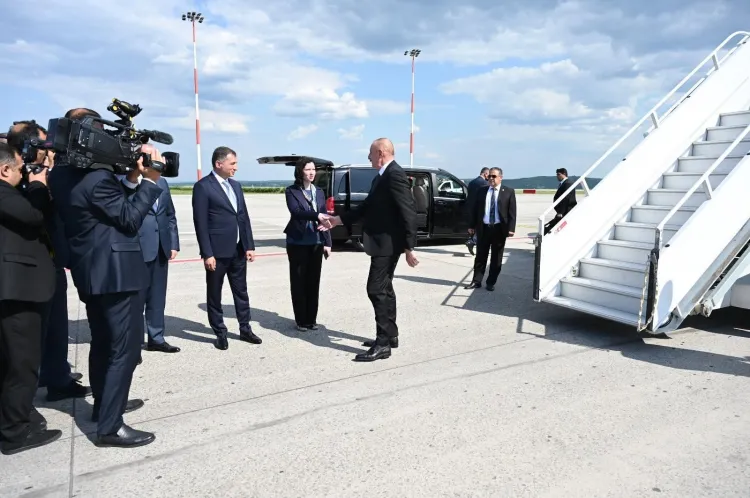 Президент Азербайджана Ильхам Алиев прибыл в Кишинев