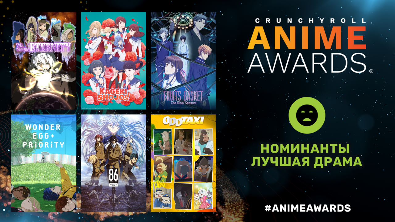 Crunchyroll объявил номинантов на шестую ежегодную премию Anime Awards
