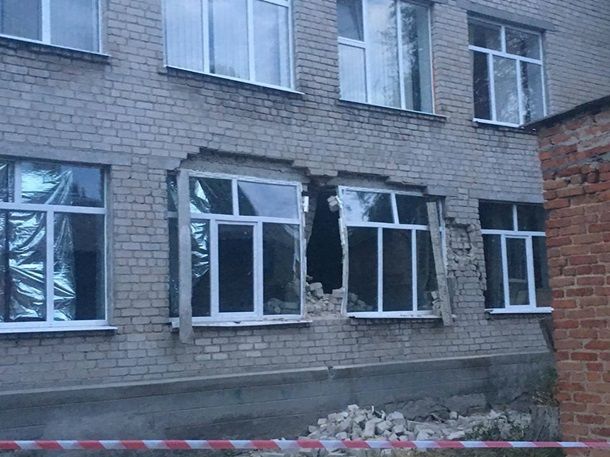 В Николаевской области Украины рухнула часть школы